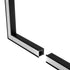 GLOBOSTAR® ALP-CORNER-SIDE90 RECESSA 61789 Χωνευτό Προφίλ Αλουμινίου Γωνία με Λευκό Γαλακτερό Πατητό Κάλυμμα για Ταινίες LED IP20 - Μαύρο Ματ - Μ30 x Π3.5 x Υ4cm - ledmania.gr