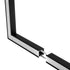 GLOBOSTAR® ALP-CORNER-SIDE90 RECESSA 61789 Χωνευτό Προφίλ Αλουμινίου Γωνία με Λευκό Γαλακτερό Πατητό Κάλυμμα για Ταινίες LED IP20 - Μαύρο Ματ - Μ30 x Π3.5 x Υ4cm - ledmania.gr