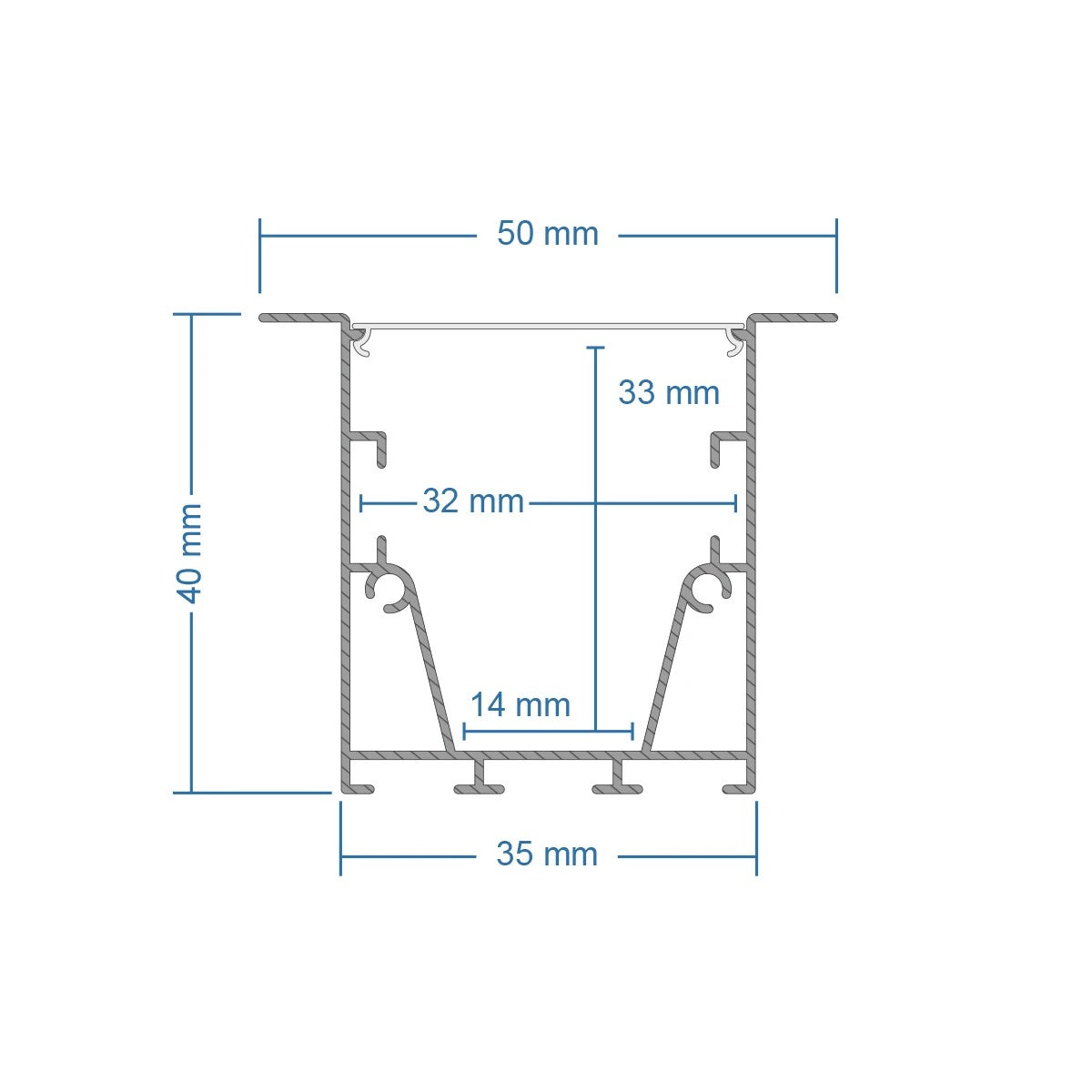GLOBOSTAR® ALP-CORNER-SIDE90 RECESSA 61790 Χωνευτό Προφίλ Αλουμινίου Γωνία με Λευκό Γαλακτερό Πατητό Κάλυμμα για Ταινίες LED IP20 - Γκρι Ανθρακί Ματ - Μ30 x Π3.5 x Υ4cm - ledmania.gr