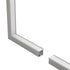 GLOBOSTAR® ALP-CORNER-IN90 RECESSA 61793 Χωνευτό Προφίλ Αλουμινίου Γωνία με Λευκό Γαλακτερό Πατητό Κάλυμμα για Ταινίες LED IP20 - Γκρι Ανθρακί Ματ - Μ30 x Π3.5 x Υ4cm - ledmania.gr
