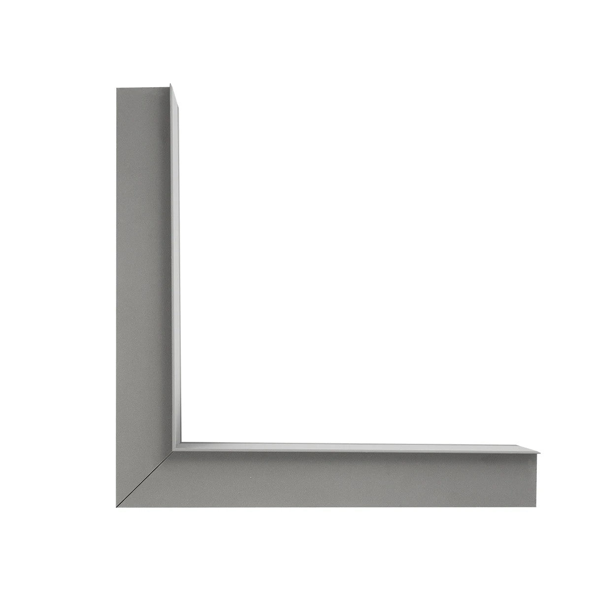 GLOBOSTAR® ALP-CORNER-IN90 RECESSA 61793 Χωνευτό Προφίλ Αλουμινίου Γωνία με Λευκό Γαλακτερό Πατητό Κάλυμμα για Ταινίες LED IP20 - Γκρι Ανθρακί Ματ - Μ30 x Π3.5 x Υ4cm - ledmania.gr
