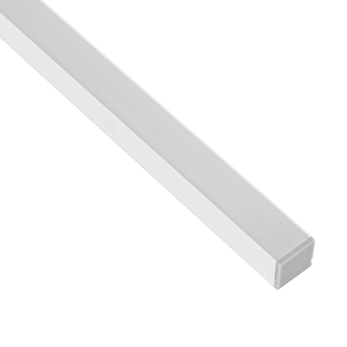 GLOBOSTAR® ALP-LINEAR GLOWTRACK 61796-3M Επιφανειακό Προφίλ Αλουμινίου με Λευκό Γαλακτερό Πατητό Κάλυμμα για Ταινίες LED IP20 - Λευκό Ματ - Μ300 x Π2 x Υ2cm - Πακέτο 5 Τεμαχίων - ledmania.gr