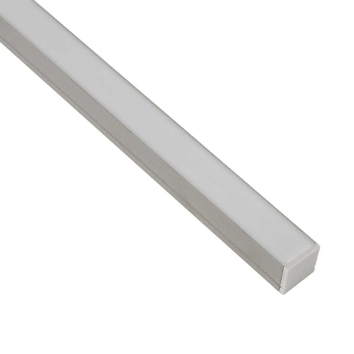 GLOBOSTAR® ALP-LINEAR GLOWTRACK 61798-3M Επιφανειακό Προφίλ Αλουμινίου με Λευκό Γαλακτερό Πατητό Κάλυμμα για Ταινίες LED IP20 - Γκρι Ανθρακί Ματ - Μ300 x Π2 x Υ2cm - Πακέτο 5 Τεμαχίων - ledmania.gr