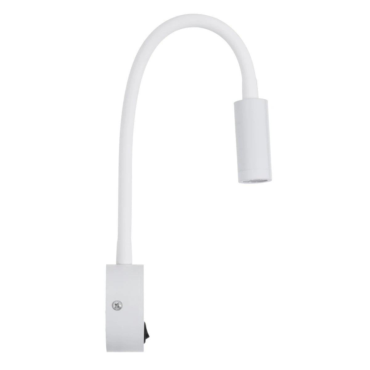 GLOBOSTAR® GOOSE 61688 Μοντέρνο Φωτιστικό Τοίχου - Απλίκα Ξενοδοχείου Reading Light LED 3W 300lm 36° AC 220-240V IP20 Θερμό Λευκό 2700K - CREE XPE Chip & TÜV SÜD Driver - Λευκό Ματ - Μ6.5 x Π15 x Υ24.5cm - 3 Χρόνια Εγγύηση - ledmania.gr