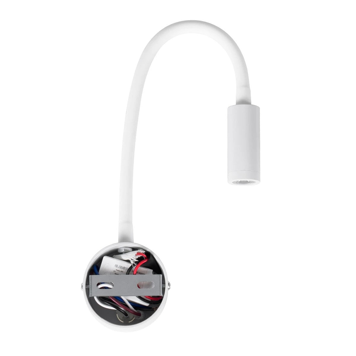 GLOBOSTAR® GOOSE 61688 Μοντέρνο Φωτιστικό Τοίχου - Απλίκα Ξενοδοχείου Reading Light LED 3W 300lm 36° AC 220-240V IP20 Θερμό Λευκό 2700K - CREE XPE Chip & TÜV SÜD Driver - Λευκό Ματ - Μ6.5 x Π15 x Υ24.5cm - 3 Χρόνια Εγγύηση - ledmania.gr