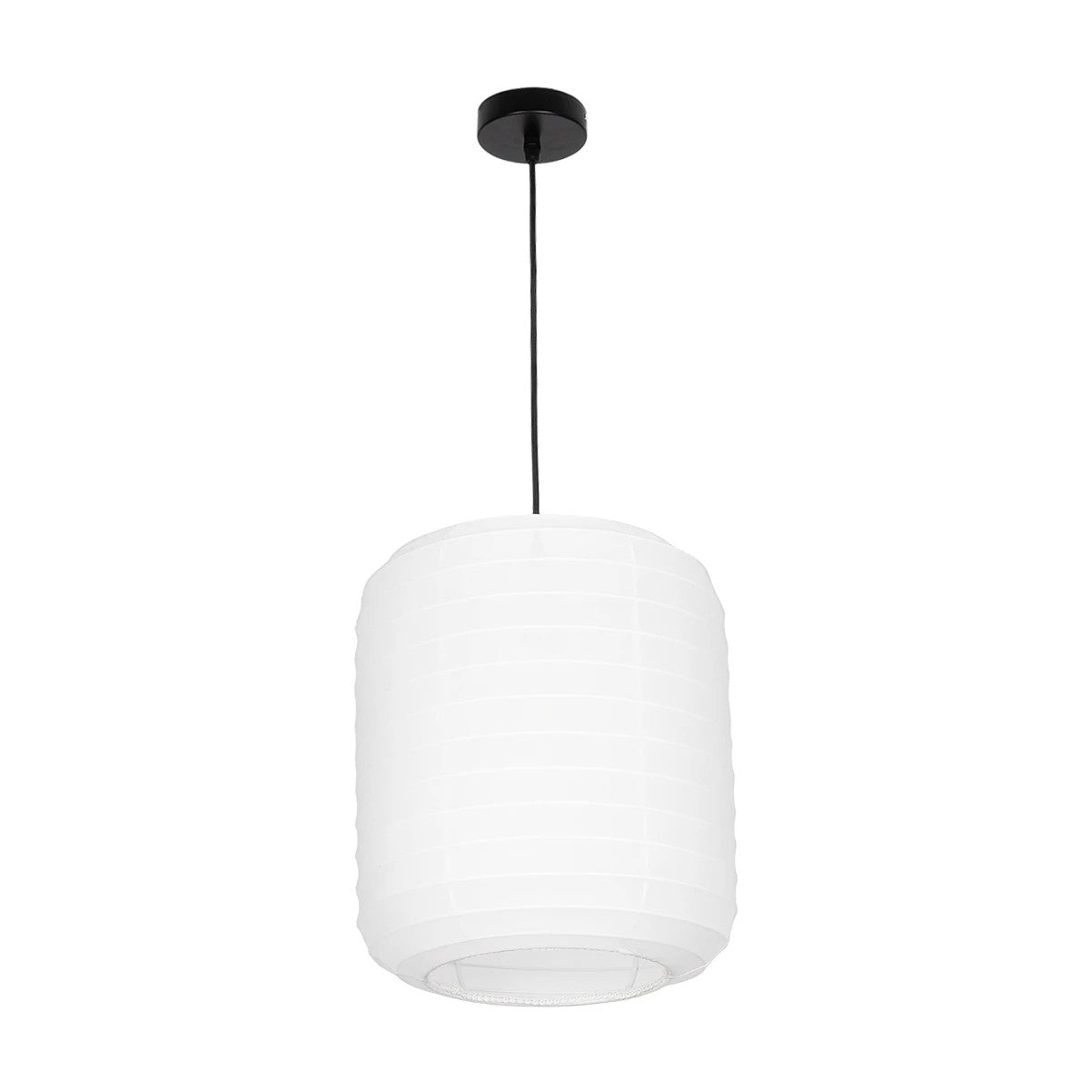 GLOBOSTAR® ROMINA 62000 Μοντέρνο Κρεμαστό Φωτιστικό Οροφής με Ντουί 1 x E27 AC 220-240V IP20 - Λευκό - Μ30 x Π30 x Υ35cm - ledmania.gr