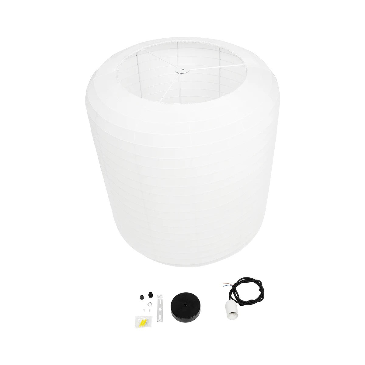 GLOBOSTAR® ROMINA 62001 Μοντέρνο Κρεμαστό Φωτιστικό Οροφής με Ντουί 1 x E27 AC 220-240V IP20 - Λευκό - Μ60 x Π60 x Υ65cm - ledmania.gr