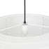GLOBOSTAR® ROMINA 62001 Μοντέρνο Κρεμαστό Φωτιστικό Οροφής με Ντουί 1 x E27 AC 220-240V IP20 - Λευκό - Μ60 x Π60 x Υ65cm - ledmania.gr