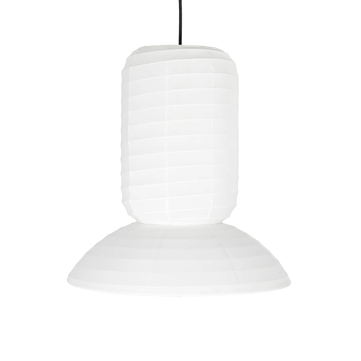 GLOBOSTAR® ROMINA 62002 Μοντέρνο Κρεμαστό Φωτιστικό Οροφής με Ντουί 1 x E27 AC 220-240V IP20 - Λευκό - Μ40 x Π40 x Υ28cm - ledmania.gr