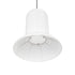 GLOBOSTAR® ROMINA 62002 Μοντέρνο Κρεμαστό Φωτιστικό Οροφής με Ντουί 1 x E27 AC 220-240V IP20 - Λευκό - Μ40 x Π40 x Υ28cm - ledmania.gr