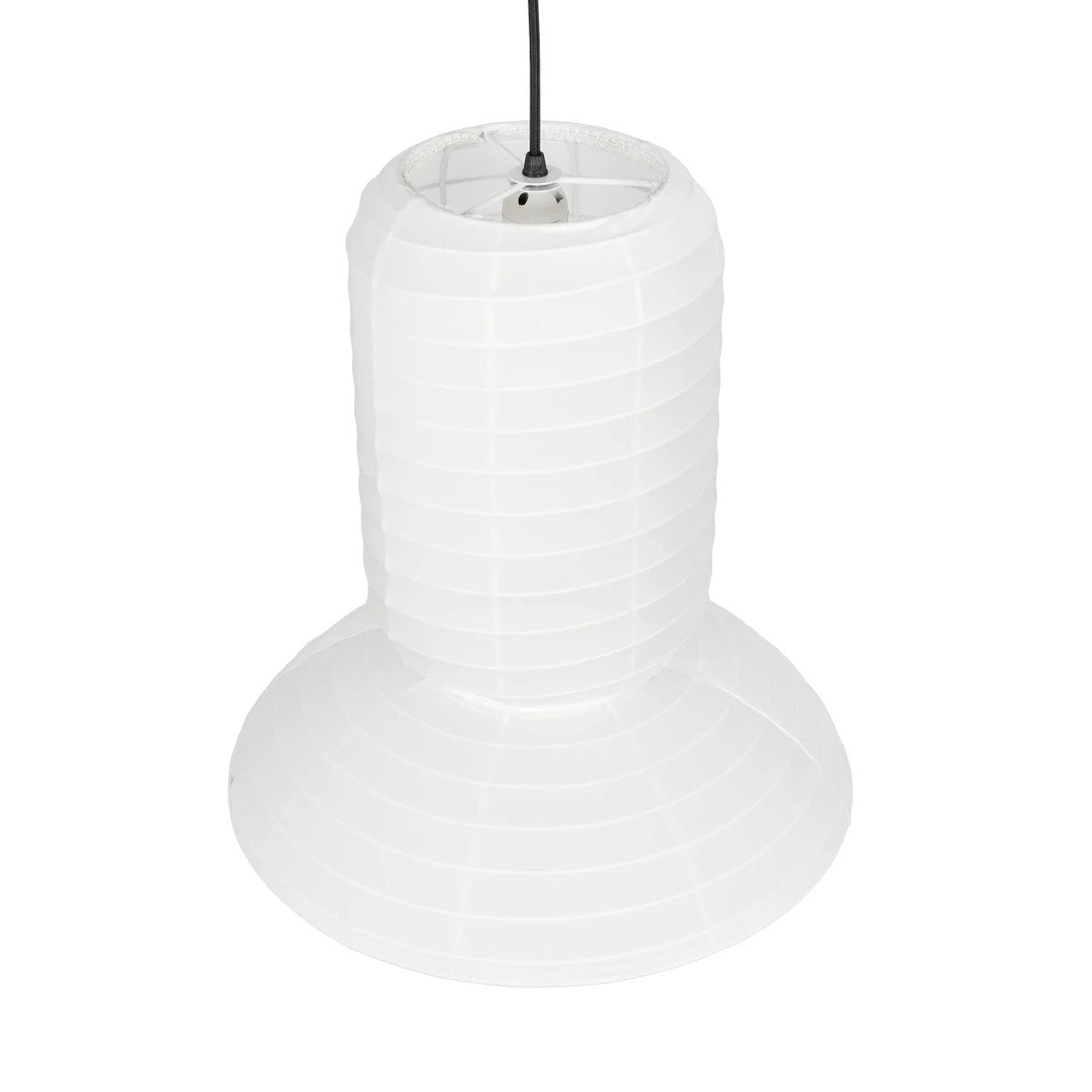 GLOBOSTAR® ROMINA 62002 Μοντέρνο Κρεμαστό Φωτιστικό Οροφής με Ντουί 1 x E27 AC 220-240V IP20 - Λευκό - Μ40 x Π40 x Υ28cm - ledmania.gr
