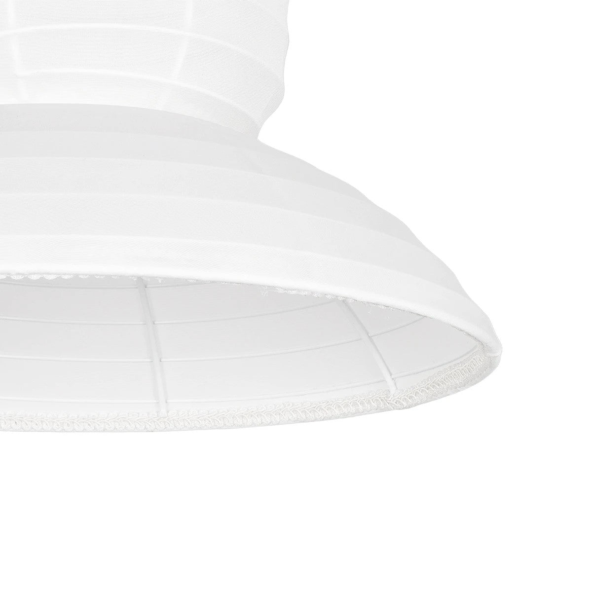 GLOBOSTAR® ROMINA 62002 Μοντέρνο Κρεμαστό Φωτιστικό Οροφής με Ντουί 1 x E27 AC 220-240V IP20 - Λευκό - Μ40 x Π40 x Υ28cm - ledmania.gr