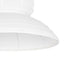 GLOBOSTAR® ROMINA 62002 Μοντέρνο Κρεμαστό Φωτιστικό Οροφής με Ντουί 1 x E27 AC 220-240V IP20 - Λευκό - Μ40 x Π40 x Υ28cm - ledmania.gr