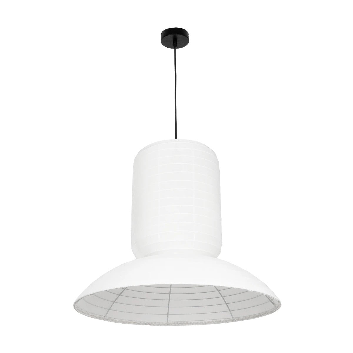 GLOBOSTAR® ROMINA 62003 Μοντέρνο Κρεμαστό Φωτιστικό Οροφής με Ντουί 1 x E27 AC 220-240V IP20 - Λευκό - Μ60 x Π60 x Υ48cm - ledmania.gr