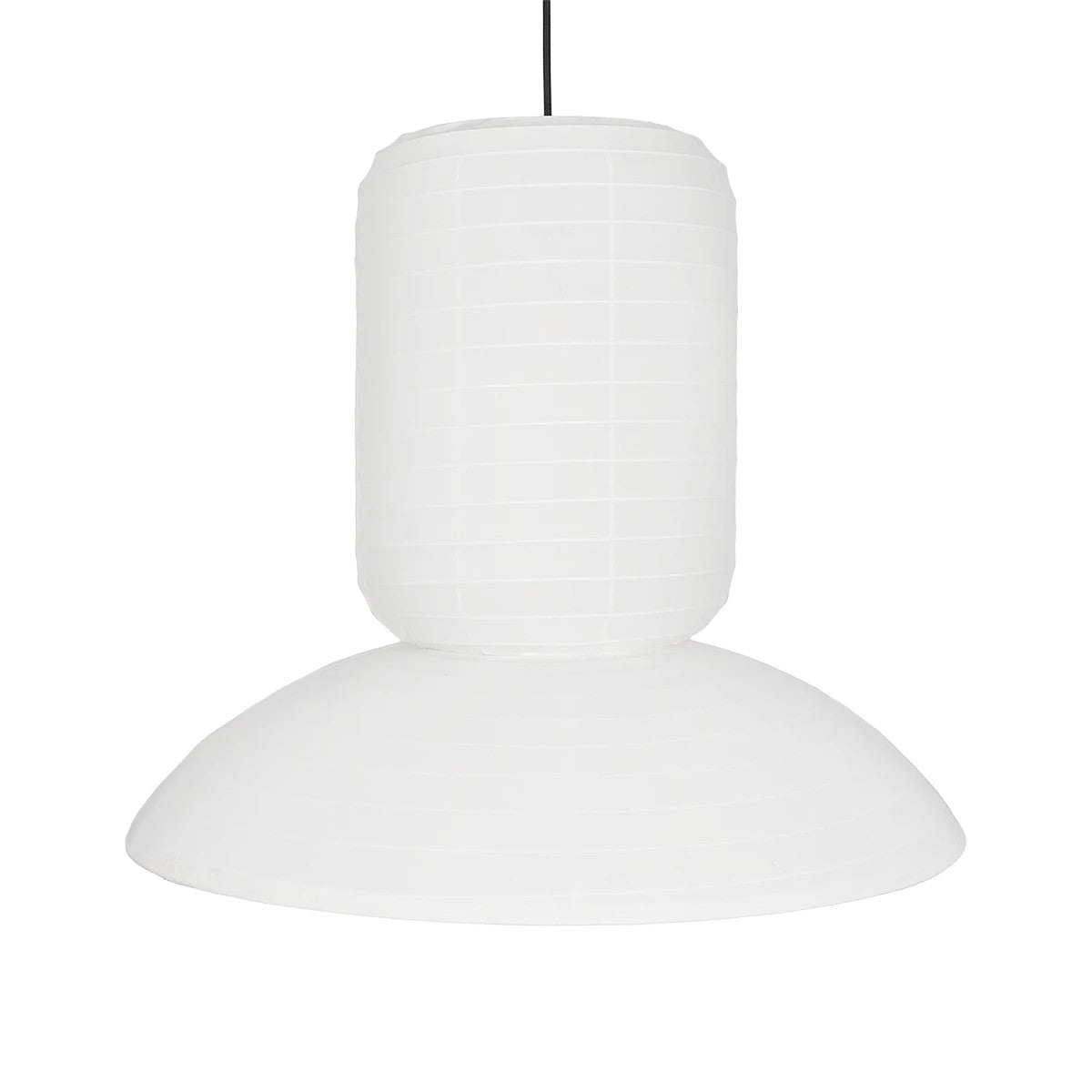GLOBOSTAR® ROMINA 62003 Μοντέρνο Κρεμαστό Φωτιστικό Οροφής με Ντουί 1 x E27 AC 220-240V IP20 - Λευκό - Μ60 x Π60 x Υ48cm - ledmania.gr