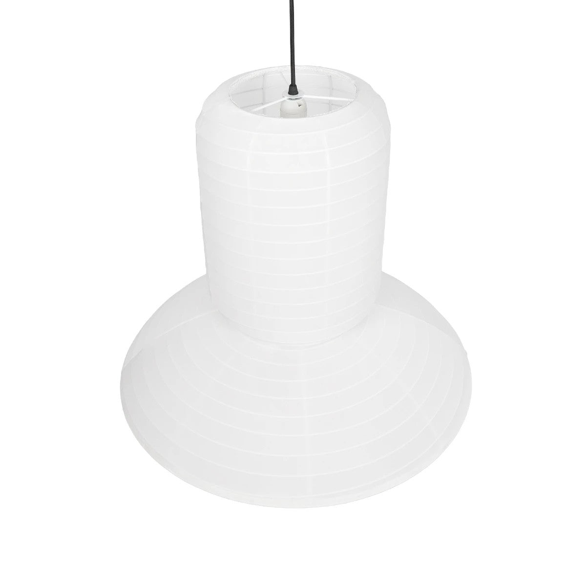 GLOBOSTAR® ROMINA 62003 Μοντέρνο Κρεμαστό Φωτιστικό Οροφής με Ντουί 1 x E27 AC 220-240V IP20 - Λευκό - Μ60 x Π60 x Υ48cm - ledmania.gr