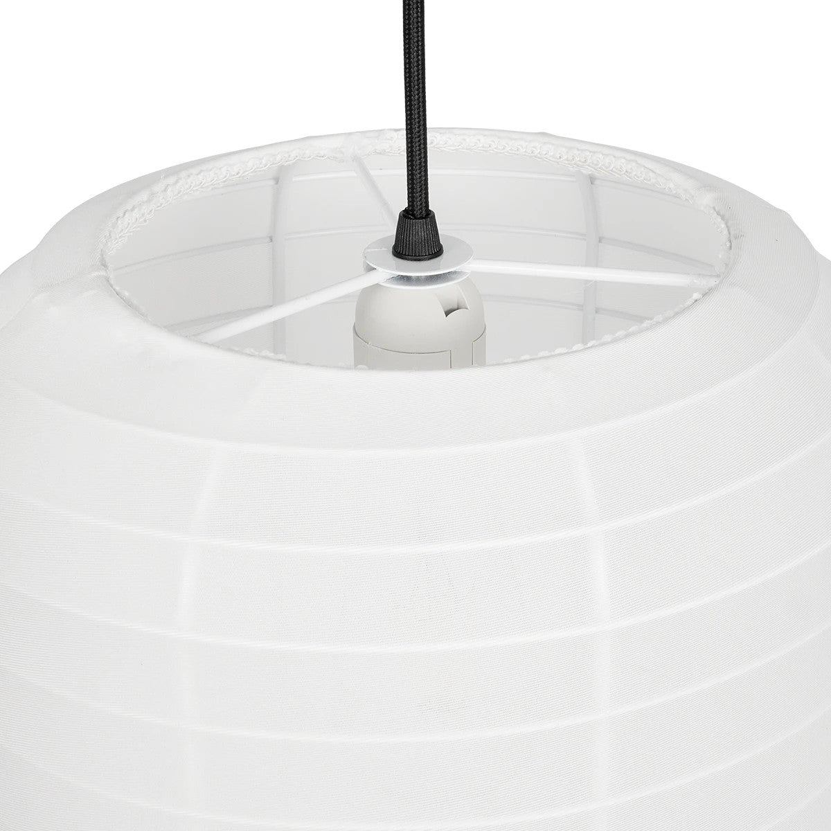 GLOBOSTAR® ROMINA 62003 Μοντέρνο Κρεμαστό Φωτιστικό Οροφής με Ντουί 1 x E27 AC 220-240V IP20 - Λευκό - Μ60 x Π60 x Υ48cm - ledmania.gr
