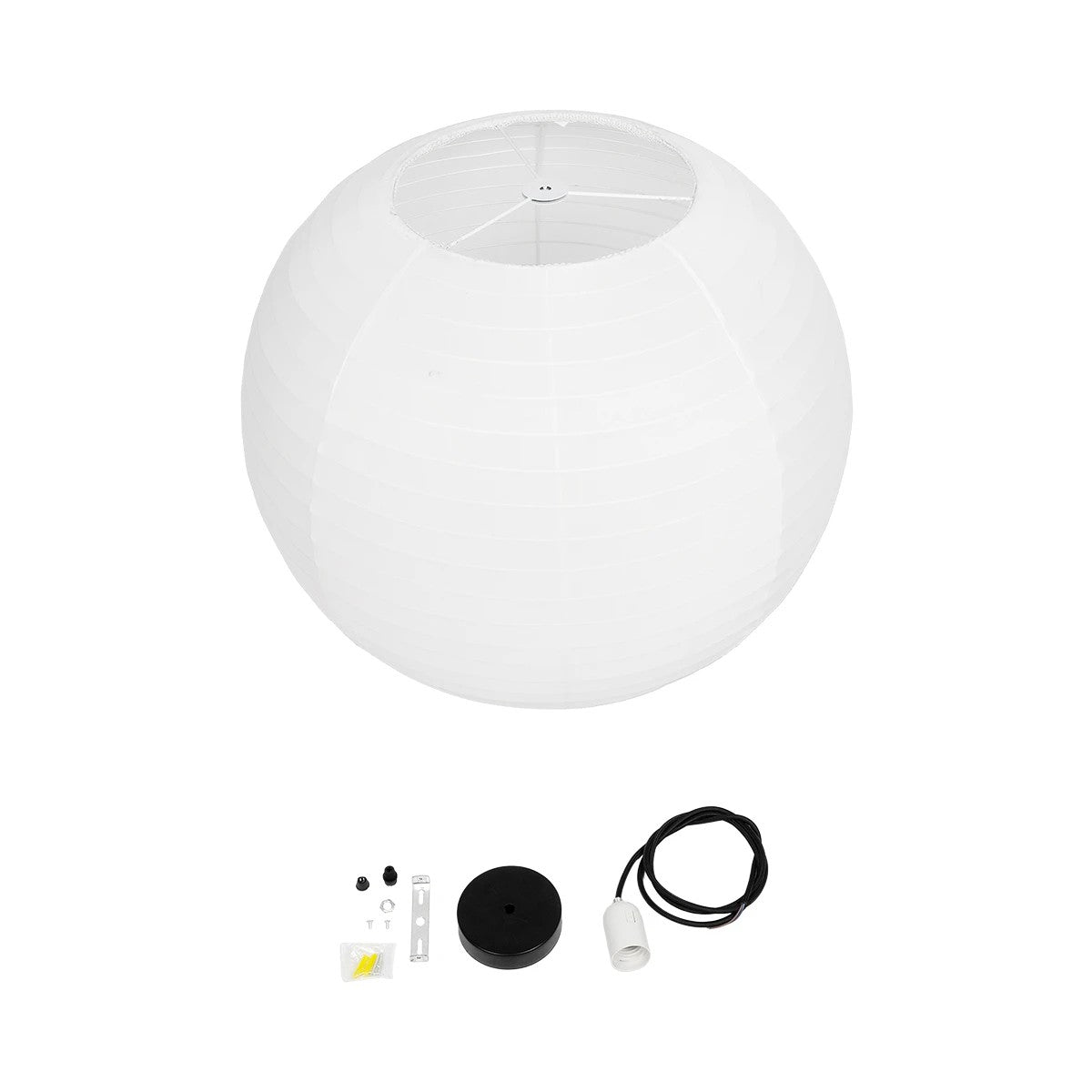 GLOBOSTAR® ROMINA 62005 Μοντέρνο Κρεμαστό Φωτιστικό Οροφής με Ντουί 1 x E27 AC 220-240V IP20 - Λευκό - Μ60 x Π60 x Υ60cm - ledmania.gr