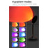 GLOBOSTAR® SUNSET GLB-106-0022 Επιτραπέζιο Φωτιστικό Πορτατίφ Προτζέκτορας Sunset με RF Ασύρματο Χειριστήριο & Λειτουργία μέσω WiFi APP LED 6W 360lm 60° AC 220-240V IP20 Πολύχρωμο RGB Dimmable - Sanan SMD Chip - Μαύρο - Μ10 x Π10 x Υ27cm - 2 Χρόνια Εγγ...
