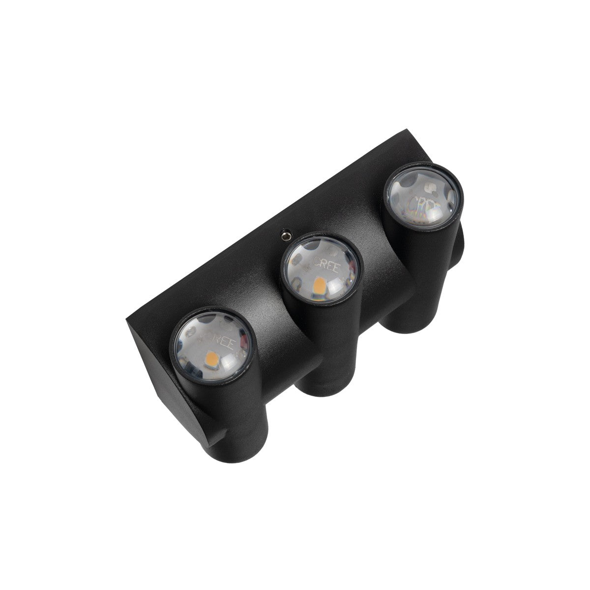 GLOBOSTAR® ARC 60680 Μοντέρνο Φωτιστικό Τοίχου - Απλίκα LED 12W 1500lm 30° AC 220-240V Αδιάβροχο IP65 Θερμό Λευκό 2700K - CREE XPE Chip & TÜV SÜD Driver - Μαύρο Ματ - Μ14 x Π4.8 x Υ11.5cm - 5 Χρόνια Εγγύηση - ledmania.gr