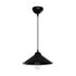 GLOBOSTAR® FONTE 203-0080 Μοντέρνο Κρεμαστό Φωτιστικό Οροφής με Ντουί 1 x E27 AC 220-240V IP20 - Μαύρο - Μ25.5 x Π25.5 x Υ10cm - ledmania.gr