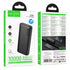 Hoco J158A Power Bank Runner 10000mAh Fast Charge 5V/2A Slim με 2xUSB-A 1xUSB-C 1xMicro USB και LED Ένδειξη Μπαταρίας Μαύρο - ledmania.gr
