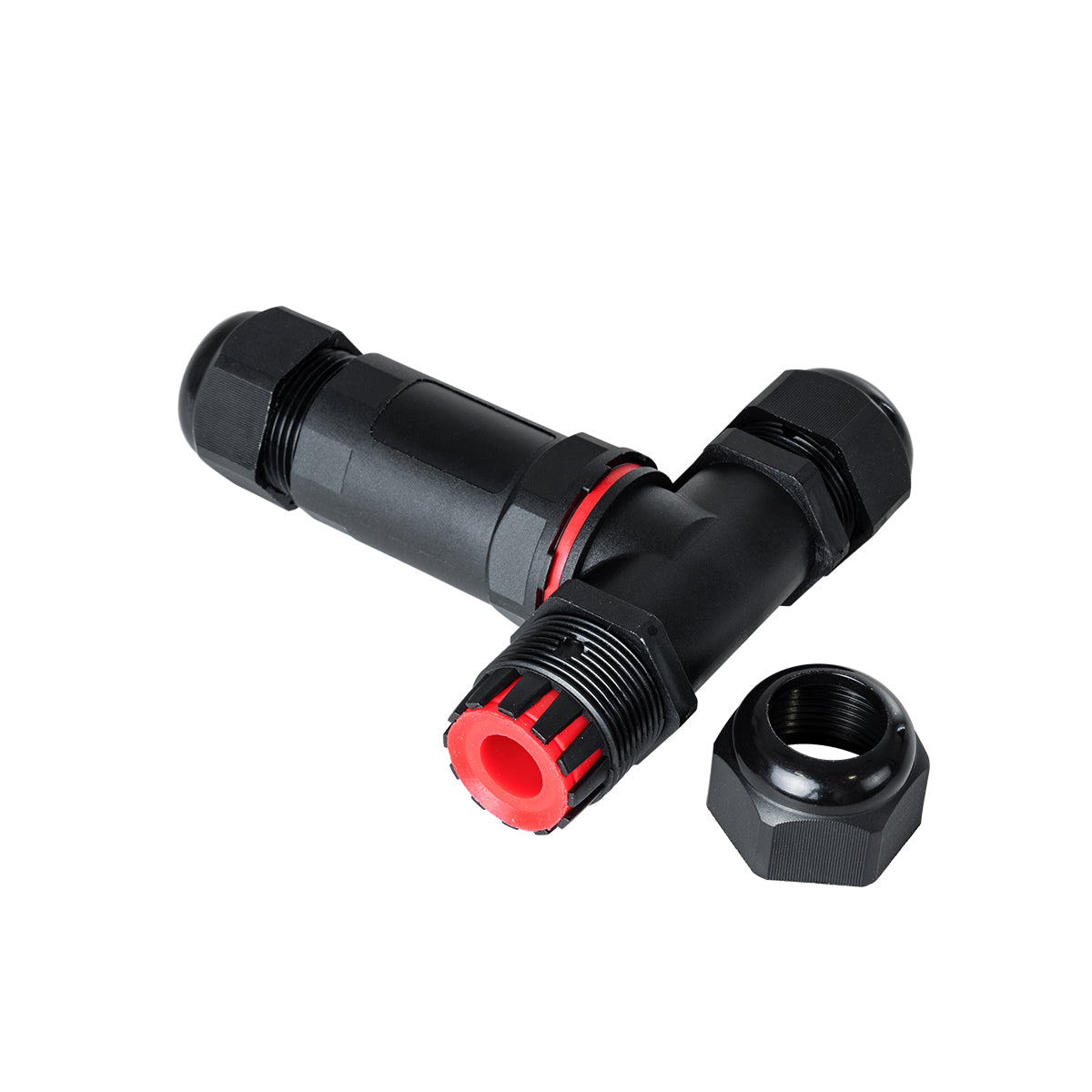 GLOBOSTAR® FAST-CONNECT 69917 Τριπλός Τ Σύνδεσμος Ταχείας Σύνδεσης & Διακλάδωσης Καλωδίων - 1 x Είσοδος & 2 x Έξοδος - Εσωτερική Τριπλή Κλέμα με Συμβατή Διατομή Καλωδίων 3 x 0.5mm² έως 3 x 2.5mm² - 450V 24A Max Αδιάβροχο IP68 - Μαύρο - Μ10 x Π10 x Υ3cm - ledmania.gr