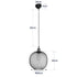 GLOBOSTAR® WIRE 203-0004 Μοντέρνο Κρεμαστό Φωτιστικό Οροφής με Ντουί 1 x E27 AC 220-240V IP20 - Μαύρο & Χάλκινο - Μ25 x Π25 x Υ30cm - ledmania.gr