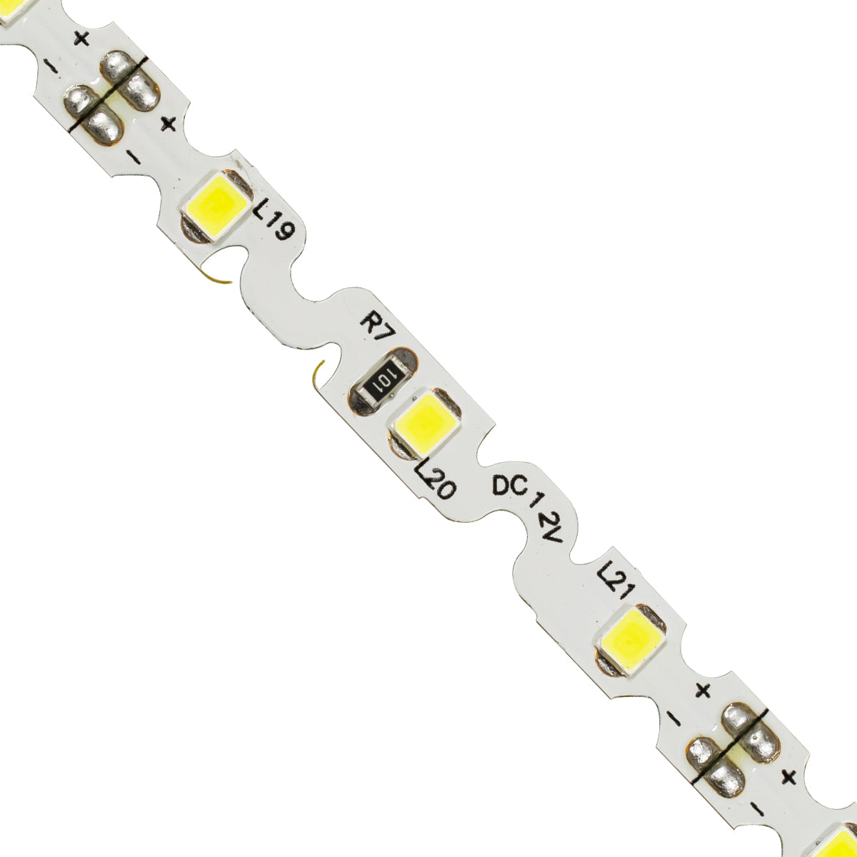 GLOBOSTAR® ZIGZAG 70040 Ταινία LED 6W/m 660lm/m 120° DC 12V IP20 60 x SMD2835 Chip/m Ψυχρό Λευκό 6000K Dimmable - Sanan SMD Chip - Μ500 x Π0.6 x Υ0.1cm - Ρολό 5 Μέτρων - 5 Χρόνια Εγγύηση