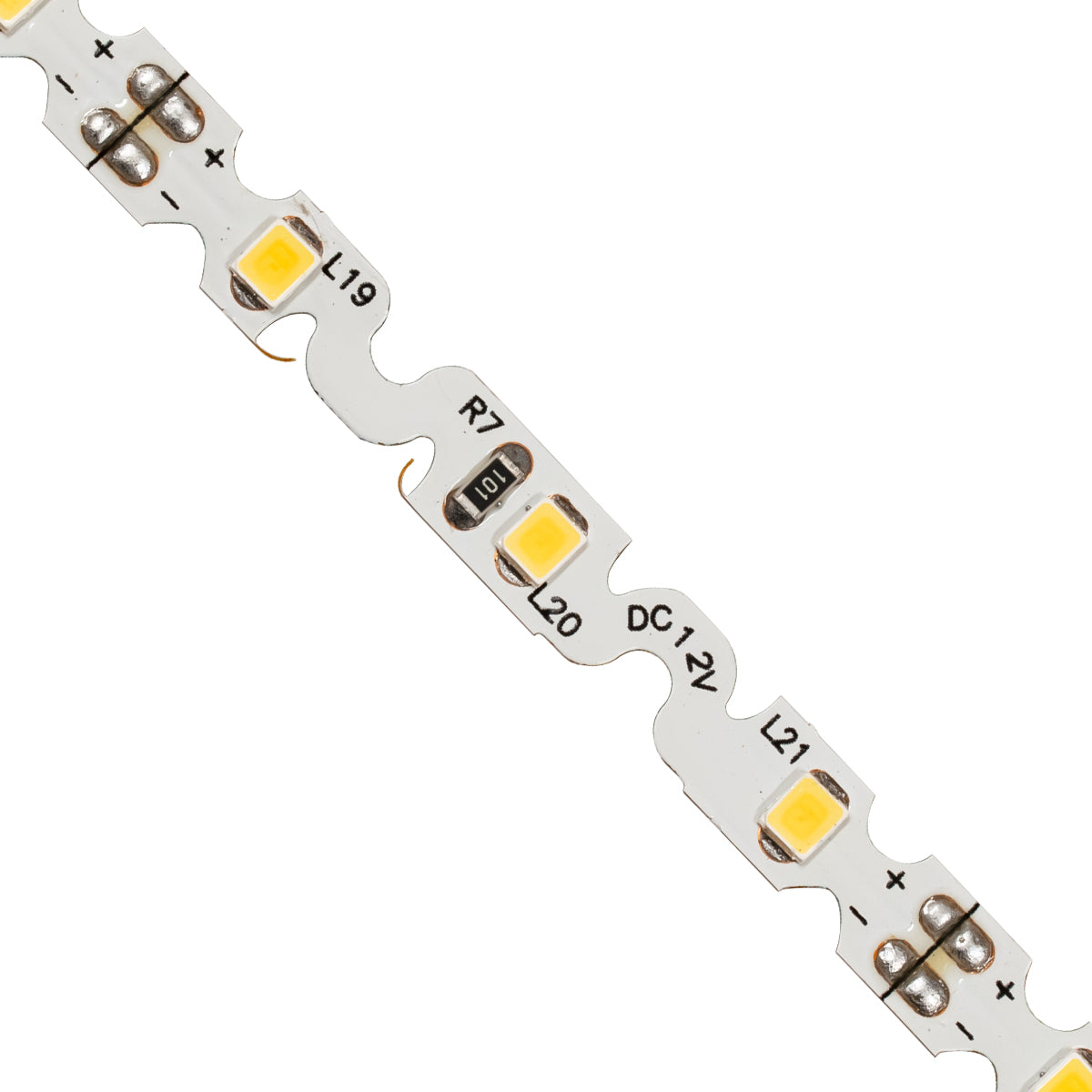 GloboStar® 70042 Ταινία LED Τύπου S Ζιγκ Ζαγκ SMD 2835 5m 6W/m 60LED/m 924lm/m 120° DC 12V IP20 Θερμό Λευκό 3000K - 5 Χρόνια Εγγύηση - ledmania.gr