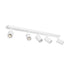 kelvo® SPOTA KLV-101-0143 Μοντέρνο Κινούμενο Φωτιστικό Σποτ Οροφής με Ντουί 5 x GU10 90° AC 220-240V IP20 - Λευκό Ματ - Μ79.5 x Π6.3 x Υ14cm - ledmania.gr