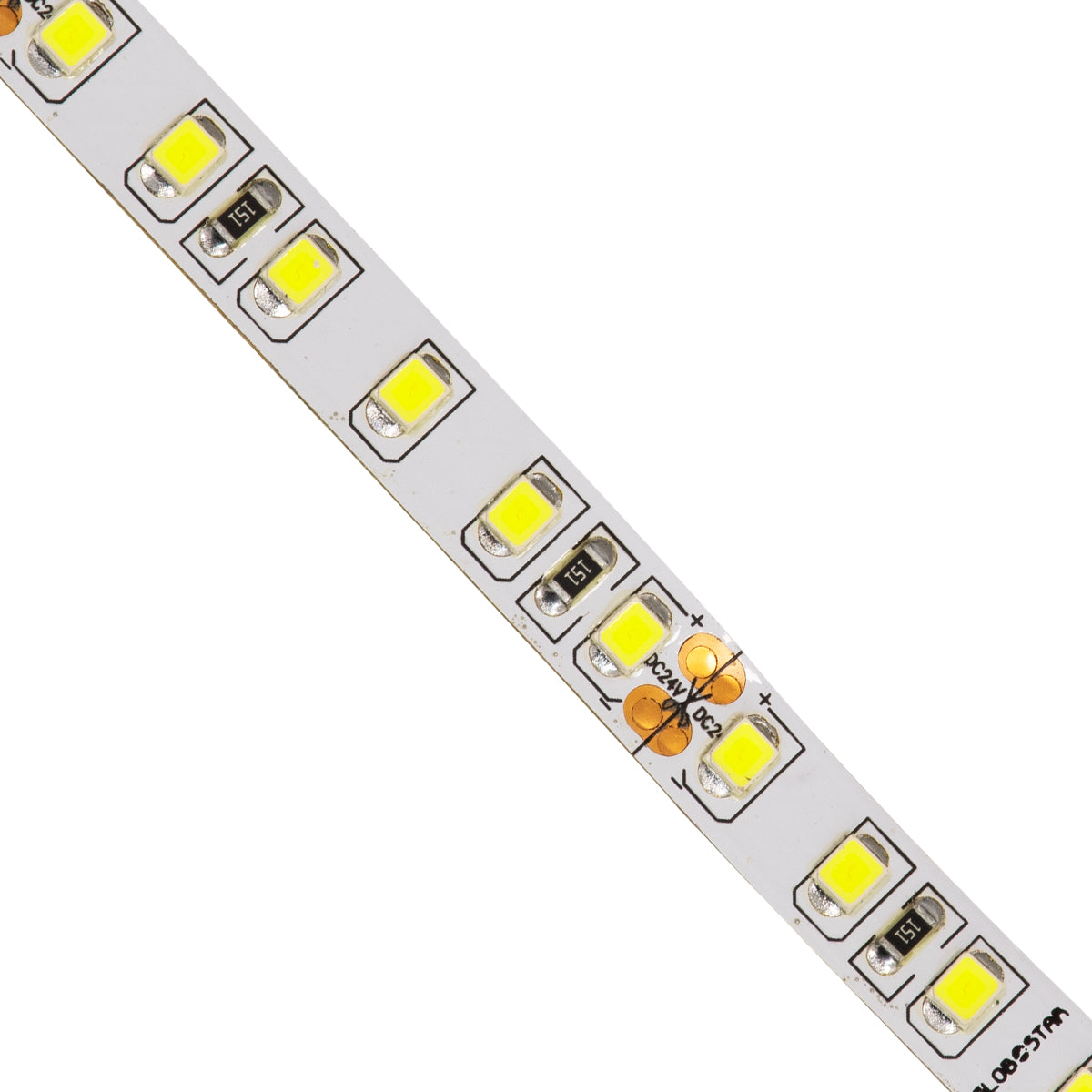 GloboStar® 70230 Ταινία LED SMD 2835 5m 8W/m 120LED/m 1280 lm/m 120° DC 24V IP20 Ψυχρό Λευκό 6000K - 5 Χρόνια Εγγύηση - ledmania.gr