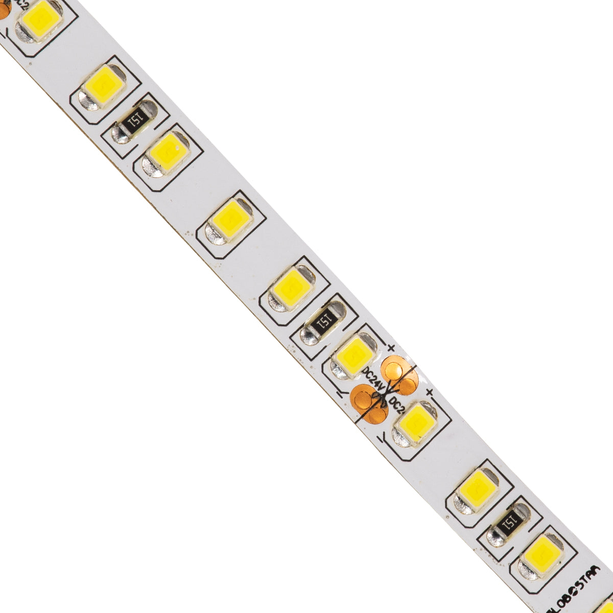 GloboStar® 70231 Ταινία LED SMD 2835 5m 8W/m 120LED/m 1256 lm/m 120° DC 24V IP20 Φυσικό Λευκό 4500K - 5 Χρόνια Εγγύηση - ledmania.gr
