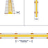 GLOBOSTAR® BEE 70349 Ταινία LED 14W/m 1540lm/m 120° DC 24V IP20 608 x COB Chip/m Ρυθμιζόμενο Λευκό CCT από 2700K έως 6000K Dimmable - Sanan COB Chip - Μ500 x Π1 x Υ0.2cm - Ρολό 5 Μέτρων - 5 Χρόνια Εγγύηση