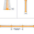 GLOBOSTAR® BEE 70353 Ταινία LED 10W/m 800lm/m 120° DC 24V IP20 528 x COB Chip/m Ultra Θερμό Λευκό 2200K Dimmable - Μ500 x Π1 x Υ0.2cm - Ρολό 5 Μέτρων - 5 Χρόνια Εγγύηση - ledmania.gr