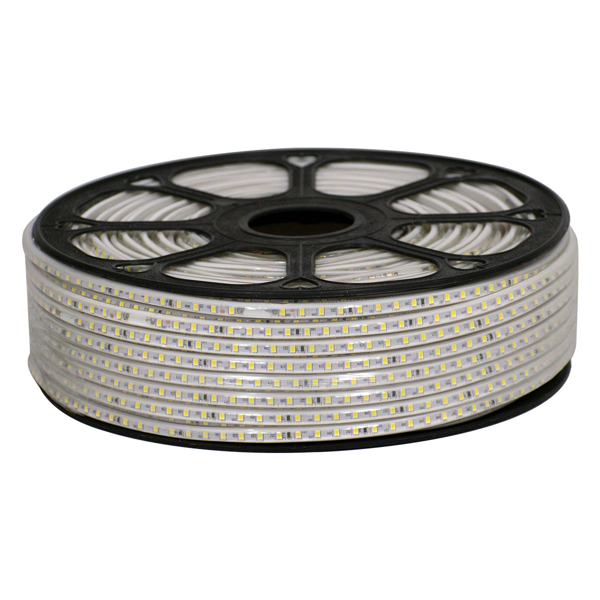 GloboStar® 70501 Slim Ταινία Μονής Σειράς Epistar LED SMD 2835 1m 12W/m 96LED/m 1644lm/m 120° DC 230V Αδιάβροχη IP68 Φυσικό Λευκό 4500K Dimmable - ledmania.gr