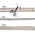 GloboStar® 70501 Slim Ταινία Μονής Σειράς Epistar LED SMD 2835 1m 12W/m 96LED/m 1644lm/m 120° DC 230V Αδιάβροχη IP68 Φυσικό Λευκό 4500K Dimmable - ledmania.gr