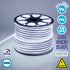 GloboStar® 70570 OVALE 120° Degree Neon Flex Epistar LED SMD 2835 1m 12W/m 120LED/m 1320lm/m 120° DC 230V Αδιάβροχη IP68 Ψυχρό Λευκό 6000K Dimmable - ledmania.gr