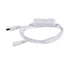 GLOBOSTAR® STRIPDC 70681 Ταχυσύνδεσμος DC Jack 5.5x2.1mm Θηλυκός σε Αρσενικό με Διακόπτη On/Off IP20 - Λευκό - Μ185 x Π1.9 x Υ1.5cm