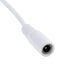 GLOBOSTAR® STRIPDC 70681 Ταχυσύνδεσμος DC Jack 5.5x2.1mm Θηλυκός σε Αρσενικό με Διακόπτη On/Off IP20 - Λευκό - Μ185 x Π1.9 x Υ1.5cm