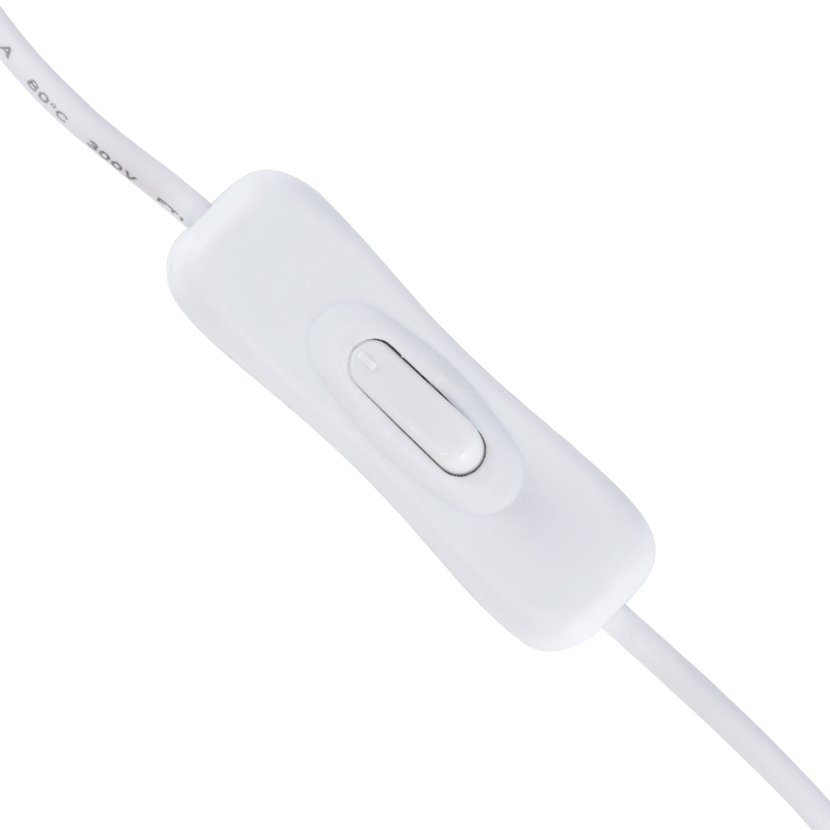 GLOBOSTAR® STRIPDC 70681 Ταχυσύνδεσμος DC Jack 5.5x2.1mm Θηλυκός σε Αρσενικό με Διακόπτη On/Off IP20 - Λευκό - Μ185 x Π1.9 x Υ1.5cm