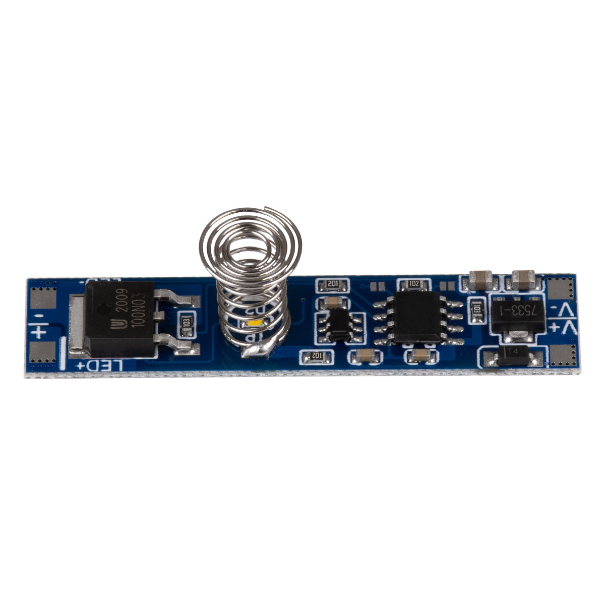 GLOBOSTAR® SENSORA 70699 Ανιχνευτής / Αισθητήρας Αφής Ειδικός για Προφίλ Αλουμινίου DC 5-24V 8A 192W Max IP20 - Μ4.9 x Π1 x Υ1cm - 2 Χρόνια Εγγύηση