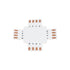 GloboStar® 70709 Connector + Σταυρός για RGB Ταινίες LED 7.2 & 14.4 Watt - Μ3 x Π3 x Υ0.1cm - ledmania.gr