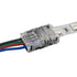 GloboStar® 70722 Ταχυσύνδεσμος Ένωσης IP20 - Strip To Cable Connector για Ένωση 1 x RGB Ταινίας LED Πλάτους 10mm με 1 x Καλώδιο Τροφοδοσίας - ledmania.gr
