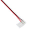 GLOBOSTAR® STRIPCON 70729 Ταχυσύνδεσμος για Μονόχρωμη Ταινία LED 10mm σε 2 Καλώδια IP20 - Λευκό - Μ16 x Π1.5 x Υ0.3cm
