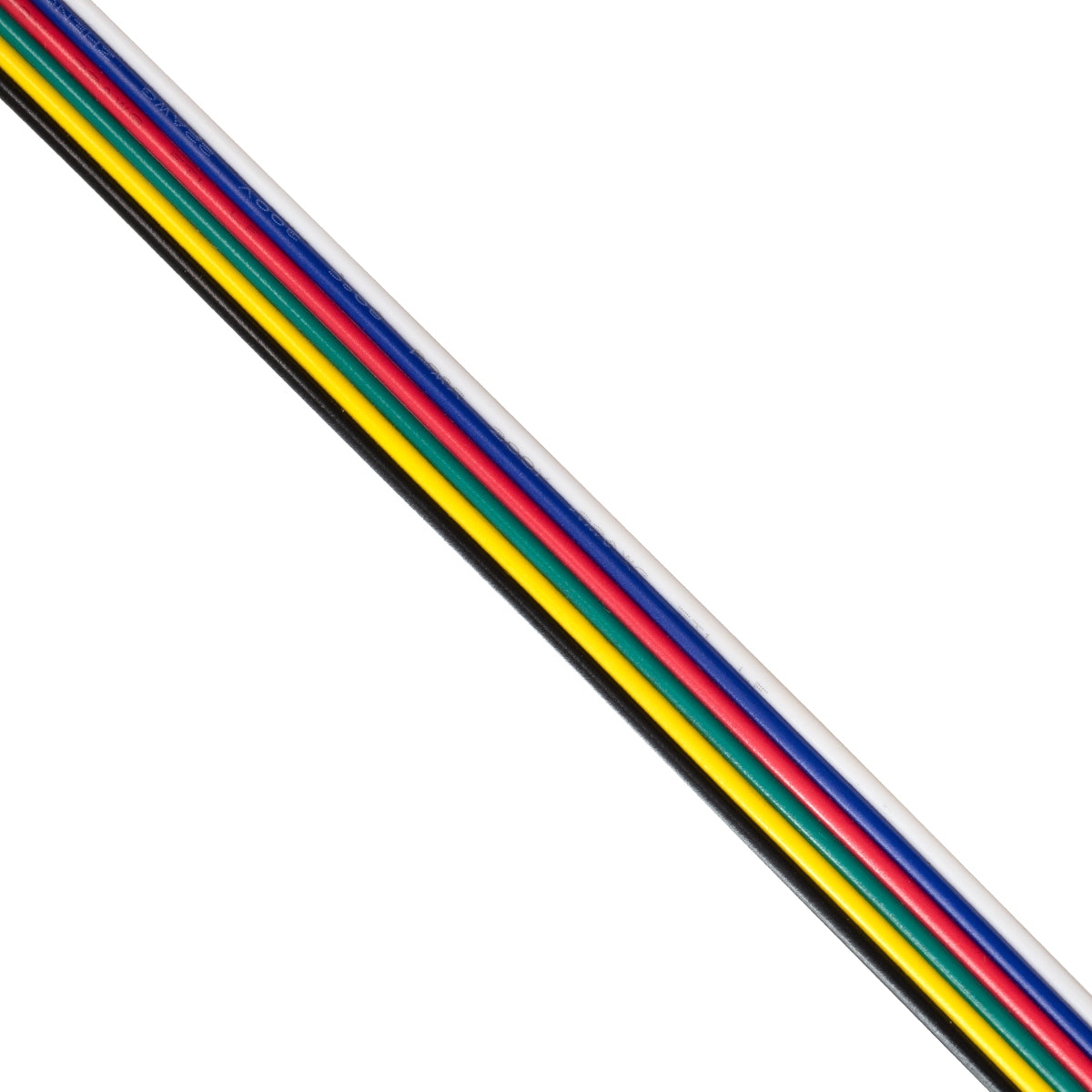 GloboStar® 70738 Εύκαμπτο Πλακέ Καλώδιο 1m RGB+CCT 6 x 0.25mm² - ledmania.gr