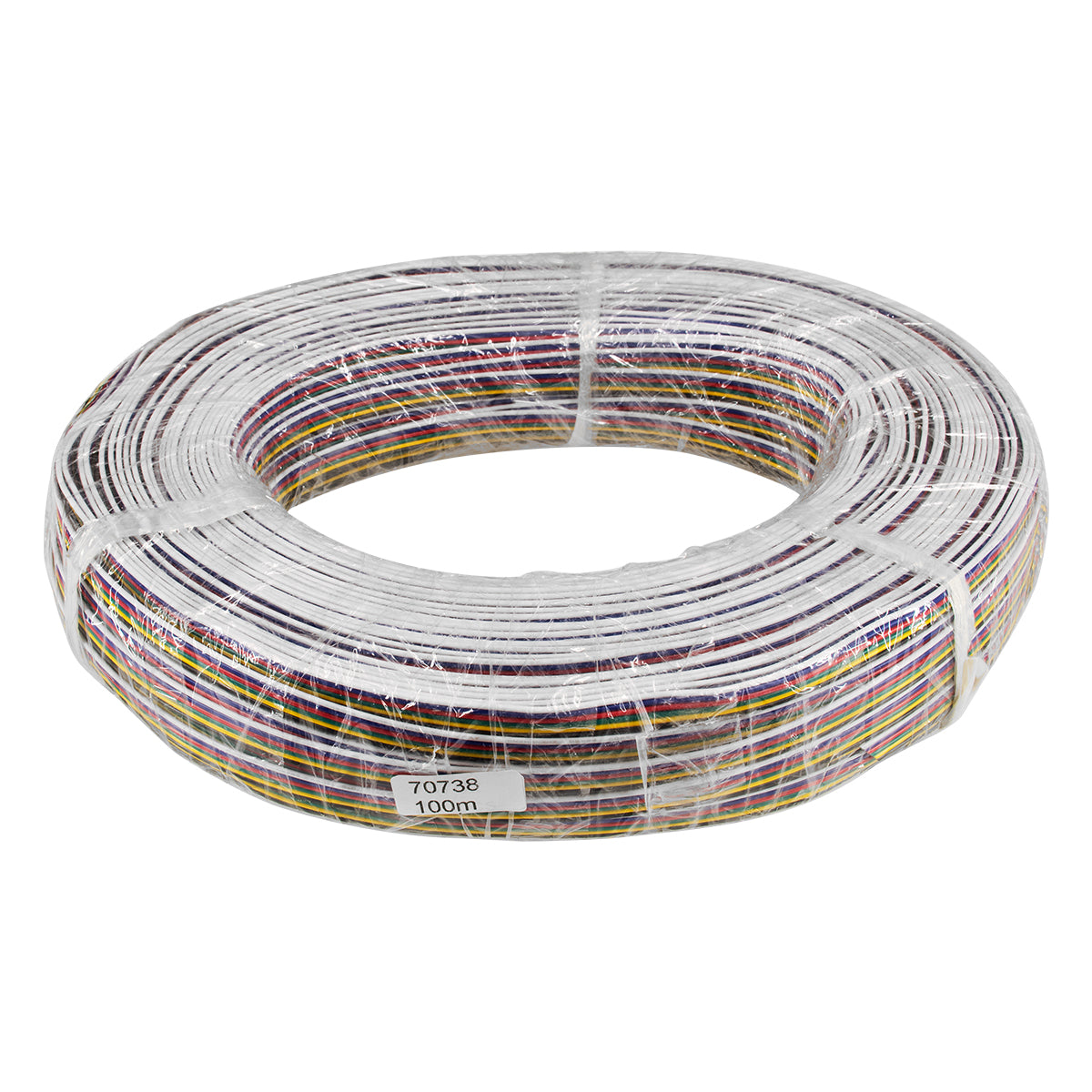 GloboStar® 70738 Εύκαμπτο Πλακέ Καλώδιο 1m RGB+CCT 6 x 0.25mm² - ledmania.gr