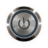 GLOBOSTAR® BUTTON 70773 Φωτιζόμενος Χωνευτός Διακόπτης On/Off LED AC 220-240V 1 x 3A 690W Max Αδιάβροχο IP65 Μπλε - Μ1.8 x Π1.8 x Υ2cm - 2 Χρόνια Εγγύηση