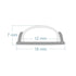 GLOBOSTAR® ALP-LINEAR CURBARIO 70802-1M Επιφανειακό Εύκαμπτο Προφίλ Αλουμινίου με Λευκό Γαλακτερό Πατητό Κάλυμμα για Ταινίες LED IP20 - Ασημί & Λευκό - Μ100 x Π1.8 x Υ0.5cm - ledmania.gr