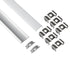 GloboStar® CURVED-PROFILE 70802-3M Προφίλ Αλουμινίου - Βάση & Ψύκτρα Ταινίας LED με Λευκό Γαλακτερό Κάλυμμα - Επιφανειακή Χρήση - Εύκαμπτο με Δυνατότητα Κυρτής Τοποθέτησης - Πατητό Κάλυμμα - Ασημί - 3 Μέτρα - Πακέτο 5 Τεμαχίων - Μ300 x Π1.8 x Υ0.5cm - ledmania.gr